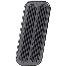 1967-69 Camaro / Firebird Lokar Billet Accelerator Pedal Pad - Flat Style - Black w/Rubber Inserts