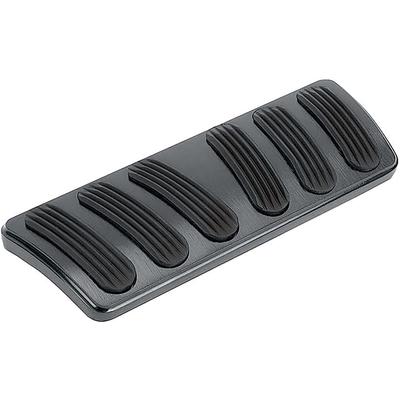 1967-69 F-Body Lokar Billet Brake Pedal Pad w/Auto Trans - Curved Style - Black w/Rubber Inserts