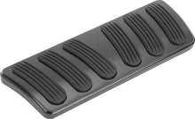 1967-76 A-Body Auto Trans Brake Pedal Pad - Curved Style - Black Finish w/Rubber Insert