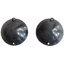 1964-66 Ford Mustang; Park Lamp Lens Set; Black; Pair