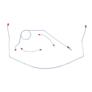 The Right Stuff 58 Bel Air &amp; Impala Power Brake Pre-Bent OE Steel Front Brake Line Kit - (BKT5802)