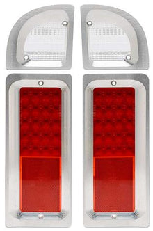 1968-72 Chevrolet, GMC Truck; Billet Aluminum Marker Light Bezel; Clear anodized finish,Pair