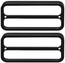 1968-72 Chevrolet, GMC Truck; Billet Aluminum Marker Light Bezel; Gloss black anodized finish,Pair