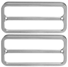 1968-72 Chevrolet, GMC Truck; Billet Aluminum Marker Light Bezel; Bright clear Fusioncoat finish,Pair