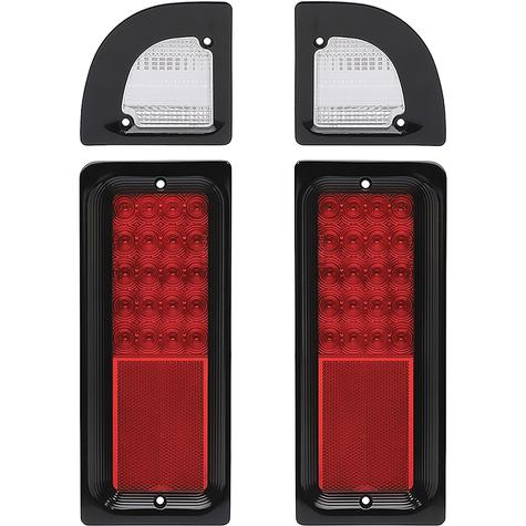 1968-72 Chevrolet, GMC Truck; Billet Aluminum Marker Light Bezel; Matte black Fusioncoat finish,Pair