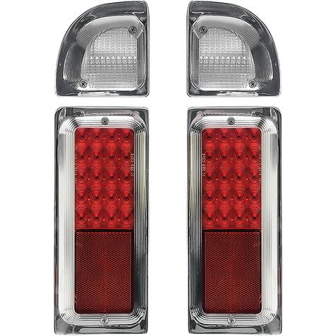 1968-72 Chevrolet, GMC Truck; Billet Aluminum Marker Light Bezel; Clear anodized (matte silver sheen) finish,Pair