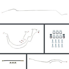 The Right Stuff 55-57 Bel Air &amp; Nomad Manual Front Disc Conversion Rear Drum Brake Line Kit - (BOM55H2)