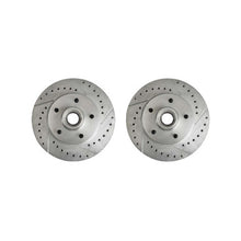 The Right Stuff 1970-78 GM A/F-Body, Zinc Washed, Drilled &amp; Slotted Front Brake Rotor/Pair - (BR03ZDC)