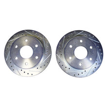 The Right Stuff 1988-1998 K-10 2WD Standard duty Rotor Drilled and Slotted, Zinc Coated; Pair - (BR85ZDC)