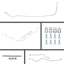 The Right Stuff 65-66 Bel Air 4 Wheel Disc Conversion Pre-Bent Stainless Steel Brake Line Kit - (BSM65H4)