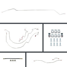 The Right Stuff 55-57 Bel Air 4 Wheel Disc Conversion Pre-Bent Stainless Steel Brake Line Kit - (BSP55H4)