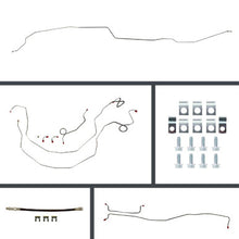 The Right Stuff 59-64 Impala Power Front Disc Conv. Rear Drum Pre-Bent Stainless Brake Line Kit - (BSP59H2)