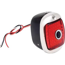 1940-53 Chevrolet, GMC Stepside Pickup; LED Tail Lamp Assembly; 12 Volt; Black Housing; Red Lens With Blue Dot; LH; With