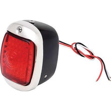 1940-53 Chevrolet, GMC Stepside Pickup; LED Tail Lamp Assembly; 12 Volt; Black Housing; Red Lens; RH