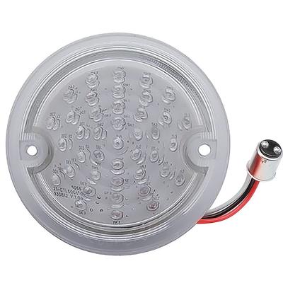 1960-66 Chevrolet, GMC Stepside Pickup; LED Tail Lamp Lens; Clear Lens; Red LEDs; Fits LH or RH Side