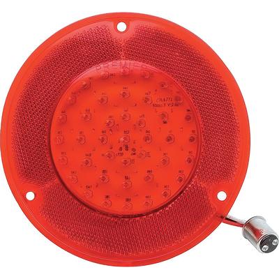 1967-76 Chevrolet, GMC Stepside Pickup; LED Tail Lamp Lens; Red Lens; Fits LH or RH Side
