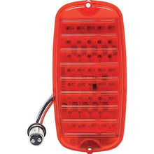 1960-66 Chevrolet, GMC Fleetside Pickup; LED Tail Lamp Lens; Red Lens; Fits LH or RH Side