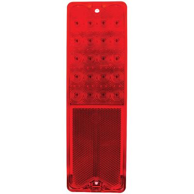 1967-72 Chevrolet, GMC Fleetside Pickup; LED Tail Lamp Lens; Red Lens; Fits LH or RH Side