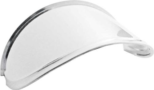 7" Round Headlight Visor - Extended - Stainless Steel