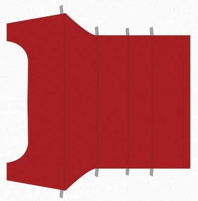 1971-73 Mustang Coupe Reproduction Vinyl Headliner - Red