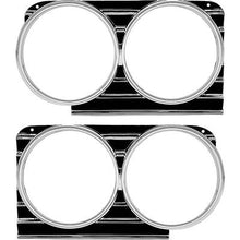 1966 Impala, Bel Air, Biscayne, Caprice; Headlamp Bezels; RH & LH; Pair