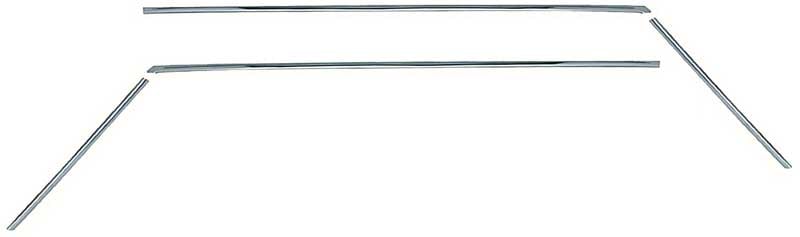 C2388 - 1962-65 Chevy II Nova; Roof Drip Molding Set; 2 Door, Hardtop, Coupe; 4 Piece Set