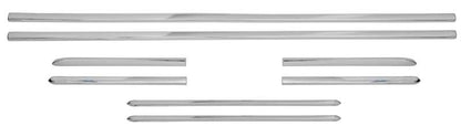 C2389 - 1968-74 Chevy II Nova SS; Lower Side Body Rocker Molding Set; Deluxe Exterior; 8 Piece Set