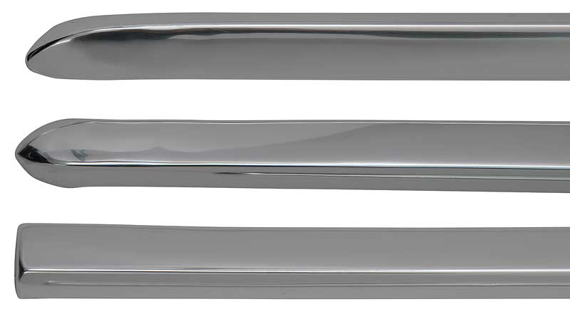 C2389 - 1968-74 Chevy II Nova SS; Lower Side Body Rocker Molding Set; Deluxe Exterior; 8 Piece Set