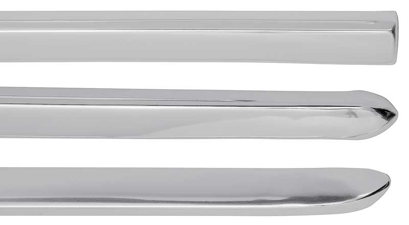 C2389 - 1968-74 Chevy II Nova SS; Lower Side Body Rocker Molding Set; Deluxe Exterior; 8 Piece Set
