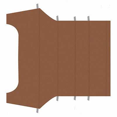 1965-68 Mustang Coupe Reproduction Vinyl Headliner - Saddle