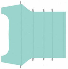 1964-68 Mustang Coupe Reproduction Vinyl Headliner - Light Aqua
