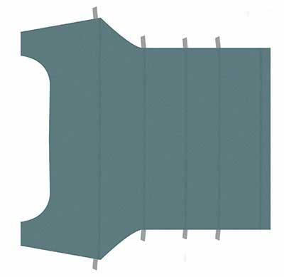 1964-68 Mustang Coupe Reproduction Vinyl Headliner - Medium Blue