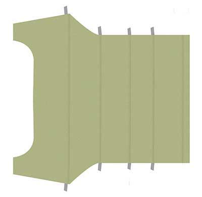 1964-68 Mustang Coupe Reproduction Vinyl Headliner - Light Ivy Gold