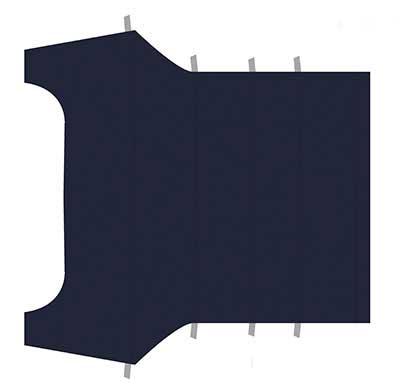 1965-68 Mustang Coupe Reproduction Vinyl Headliner - Dark Blue