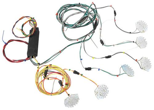 1960-65 Chevrolet Impala; 1968 Chevrolet Impala; Sequential LED Tail Lamp w/Reverse Lamp Circuit Board; 6 Pc Set