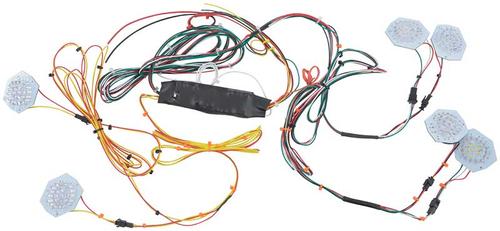 1958 Chevrolet Impala; Sequential LED Tail Lamp w/Reverse Lamp Circuit Board; Set