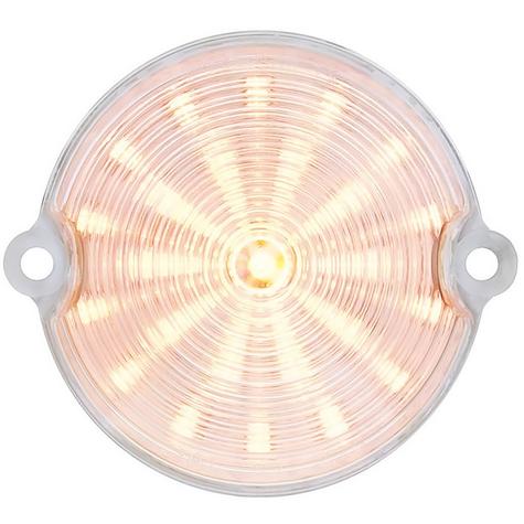 1963-67 Chevy Corvette; LED Parking Light Assembly; Clear Lens / Amber Bulbs