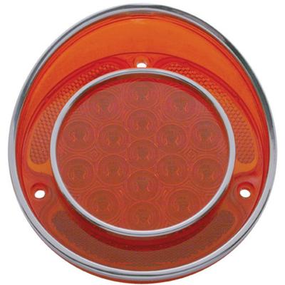1968-73 Chevy Corvette; LED Tail Light Assembly w/ Stainless Rim; Red