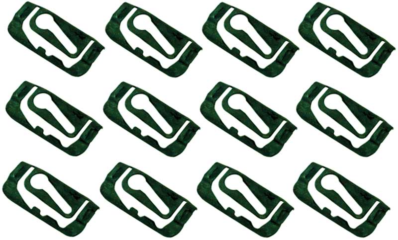 C78A - 1965-72 GM; Molding Clip Set; Windshield, Quarter, Back Window; 12-piece Set