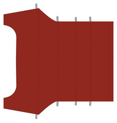 1969-70 Mustang Coupe Reproduction Vinyl Headliner - Dark Red