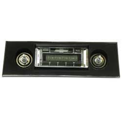 1967-1968 Camaro 200W AM/FM Radio with Auxiliary Input, Chrome Face and Black Bezel