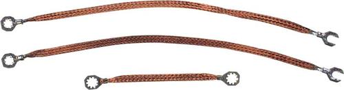 1967-68 Camaro, 1967-69 Firebird; Ground Strap Set; Engine, Subframe; 8 Cylinder; 3 Piece Set