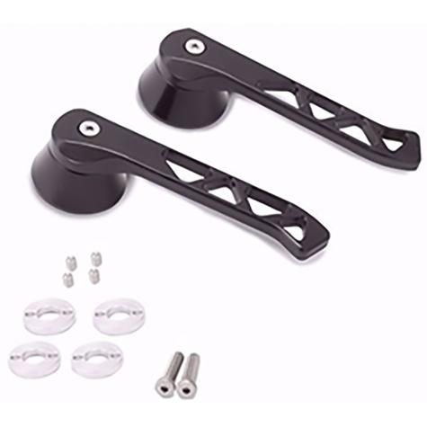 1964-70 Mustang; Ring Brothers Pro-touring Billet Interior Door Handle; Black