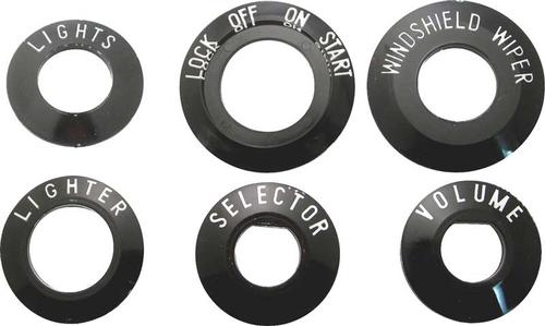 1955-56 Chevy Bel Air; Dash Bezel Set; 6 Piece Set; Made in the USA
