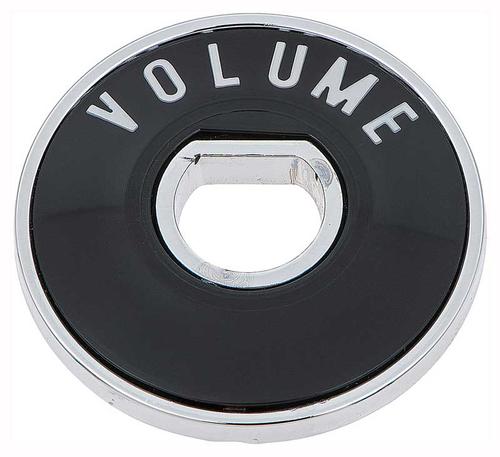 1955-56 Chevy Bel Air, 150, 210, Nomad; Radio Volume Bezel; with Backing Plate; Made in the USA