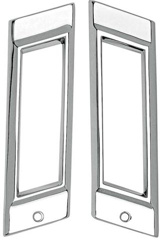 1968 Impala, Bel Air, Biscayne, Caprice; Rear Quarter Side Marker Bezels; Pair; Made in the USA