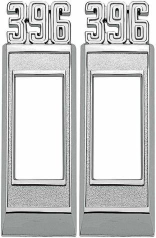 1969 Impala, Bel Air, Biscayne, Wagon; 396 Front Side Marker Bezel; Pair; Made in the USA