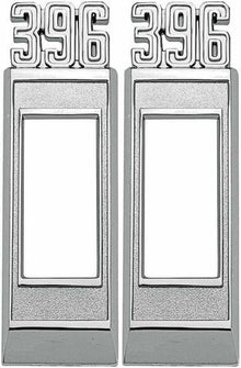1969 Impala, Bel Air, Biscayne, Wagon; 396 Front Side Marker Bezel; Pair; Made in the USA