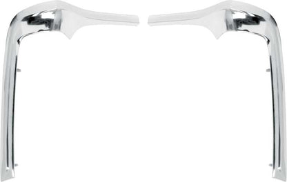 K499 - 1968-72 Chevy II Nova; Front Headlight Eyebrow Moldings; RH & LH; Pair