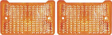 1971-72 Nova; Park Lamp Lens Set; Amber; RH & LH; Pair